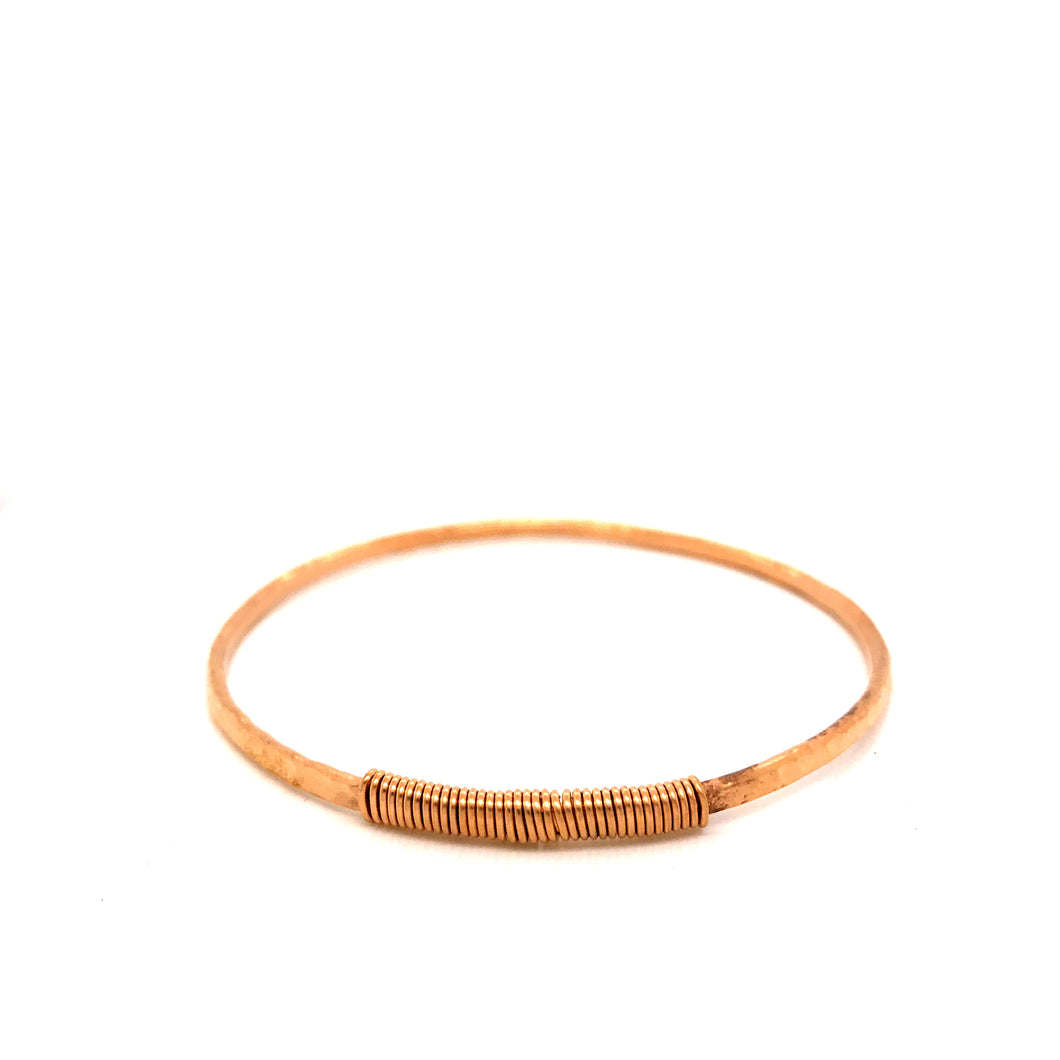 Wire Wrap Bangle Bracelet